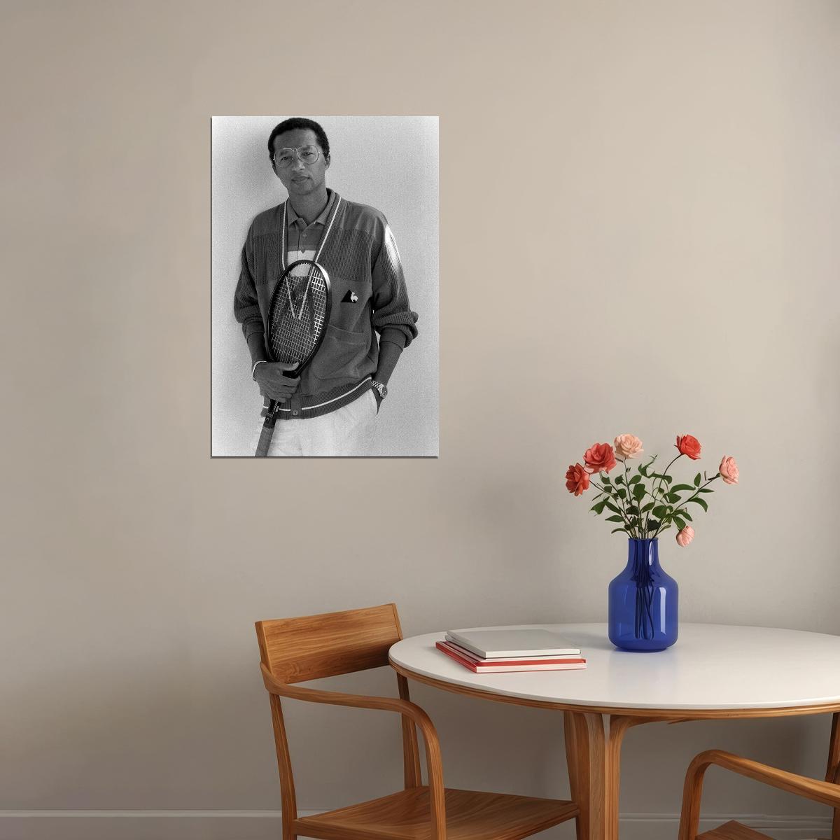 Arthur Ashe Celebrity American Tennis Player Poster Wall Art Print Home Wall Decor - xonomax