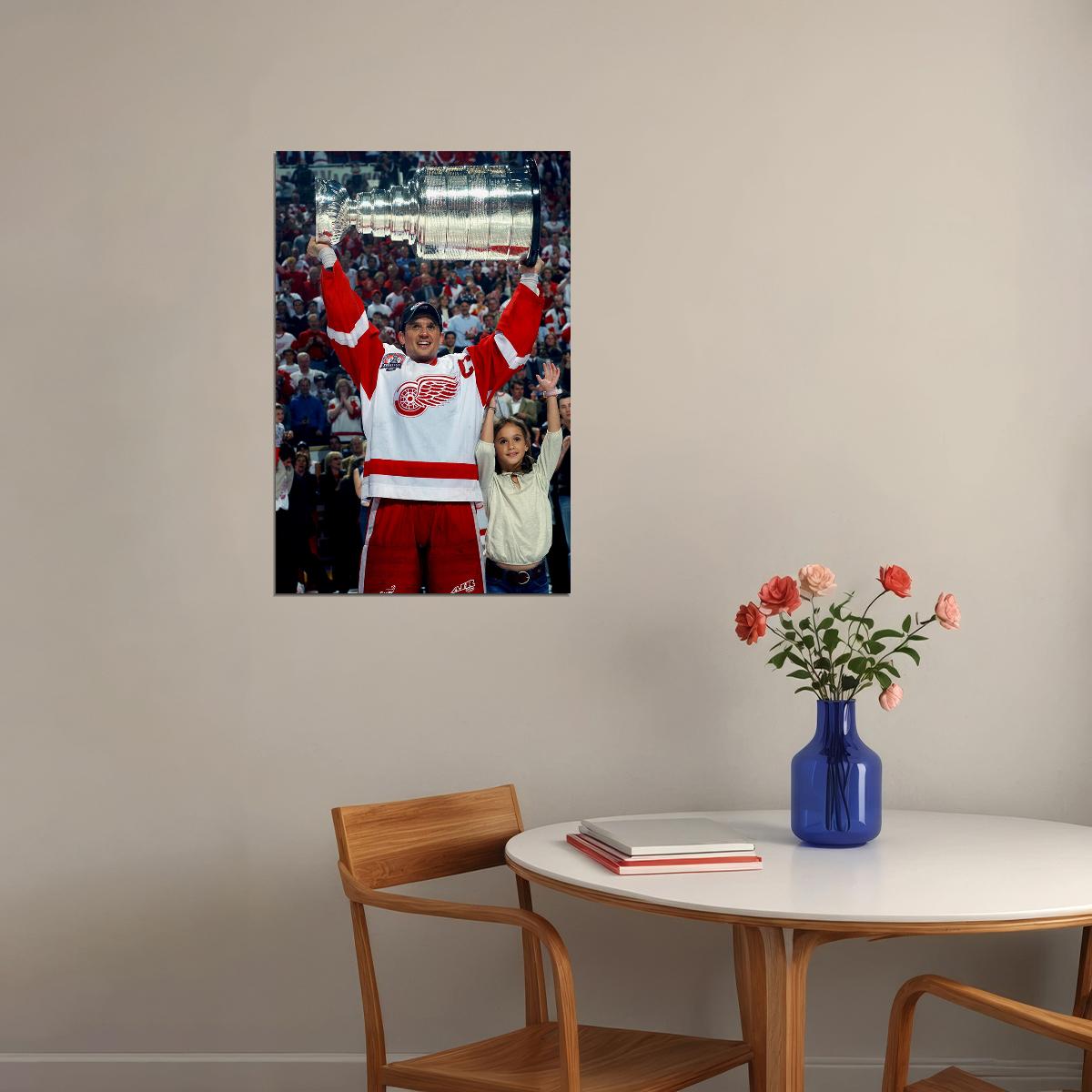 Steve Yzerman İce Hockey Player Sports Poster Wall Art Print Home Wall Decor - xonomax