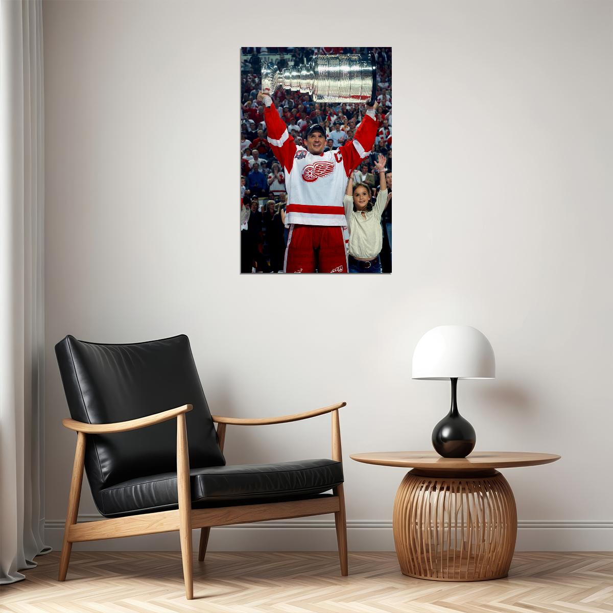 Steve Yzerman İce Hockey Player Sports Poster Wall Art Print Home Wall Decor - xonomax