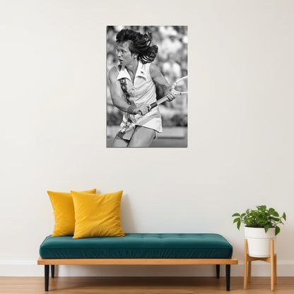 Billie King Celebrity American Tennis Player Poster Wall Art Print Home Wall Decor - xonomax