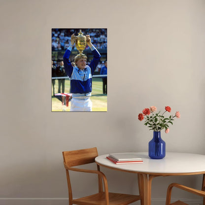 Boris Becker Celebrity Tennis Player Tennis Match Poster Wall Art Print Home Wall Decor - xonomax