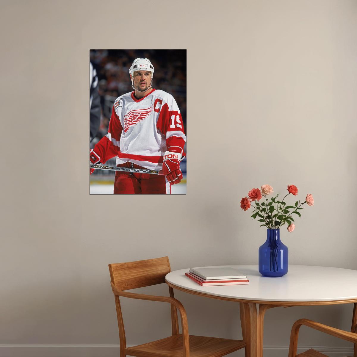 Steve Yzerman Celebrity İce Hockey Player Poster Wall Art Print Home Wall Decor - xonomax