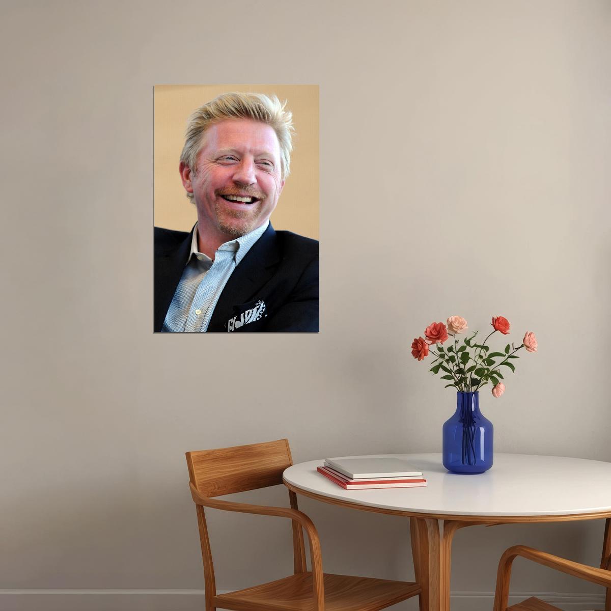 Boris Becker German Male Tennis Player Sports Poster Wall Art Print Home Wall Decor - xonomax