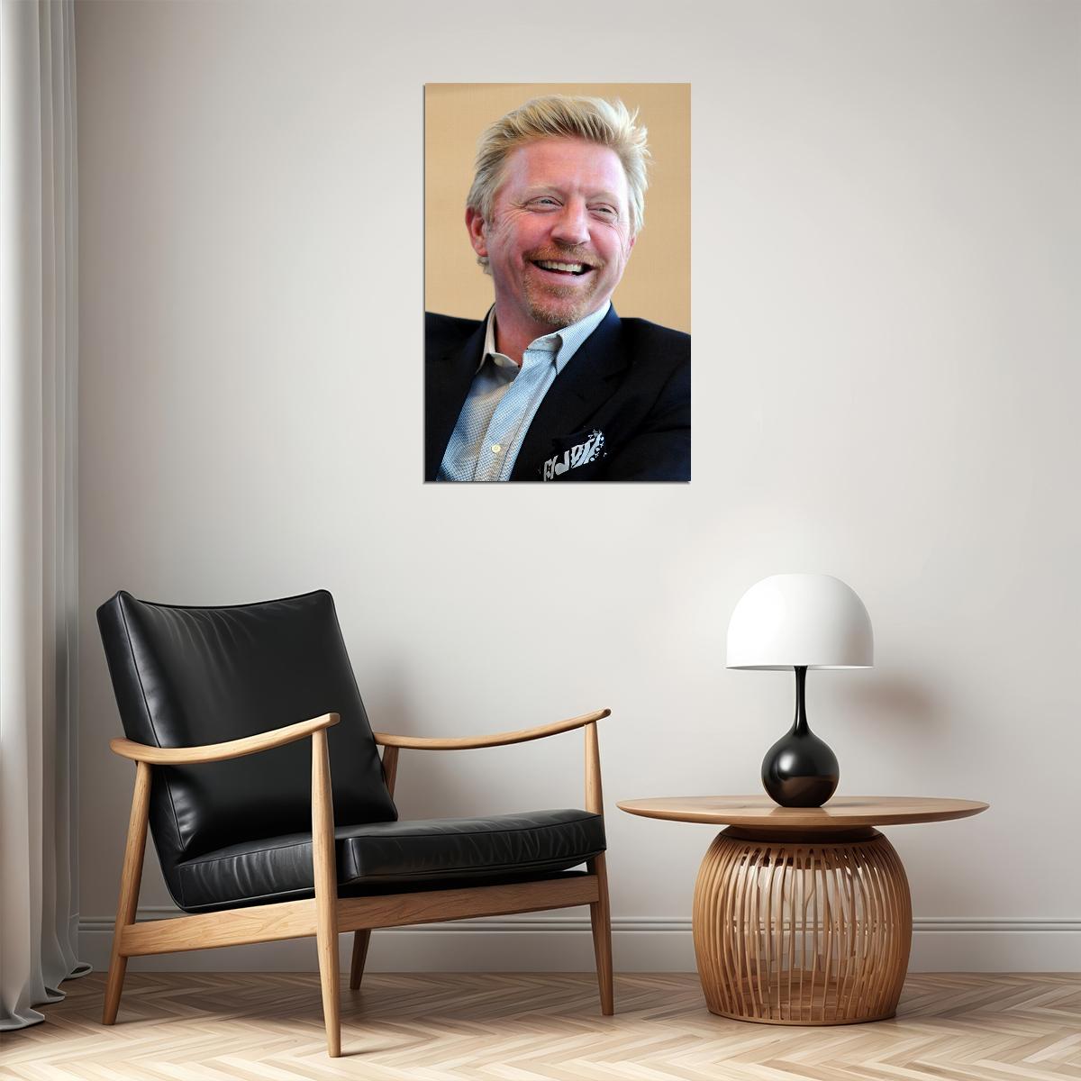 Boris Becker German Male Tennis Player Sports Poster Wall Art Print Home Wall Decor - xonomax