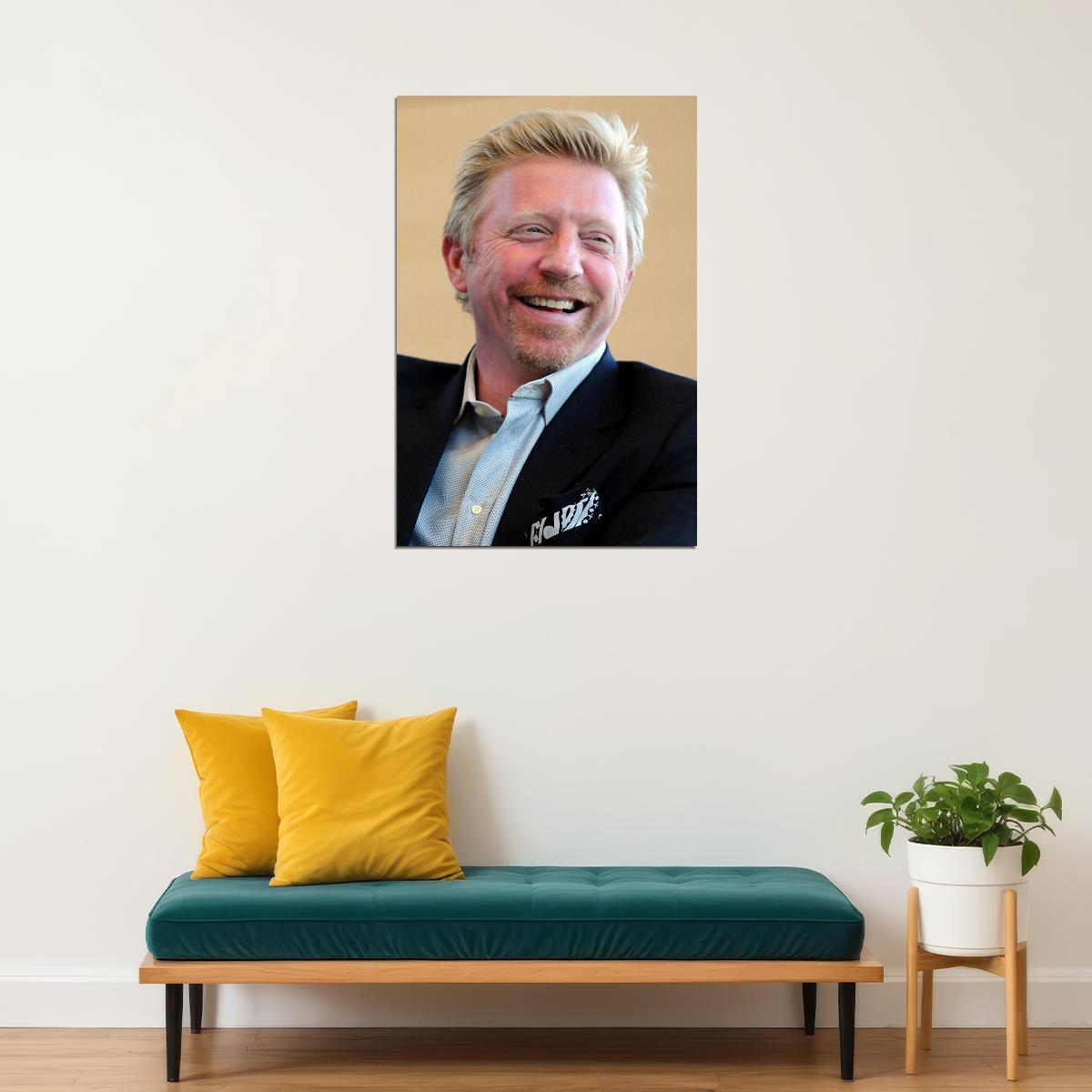 Boris Becker German Male Tennis Player Sports Poster Wall Art Print Home Wall Decor - xonomax
