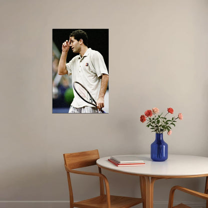 Pete Sampras Celebrity American Tennis Match Poster Wall Art Print Home Wall Decor - xonomax