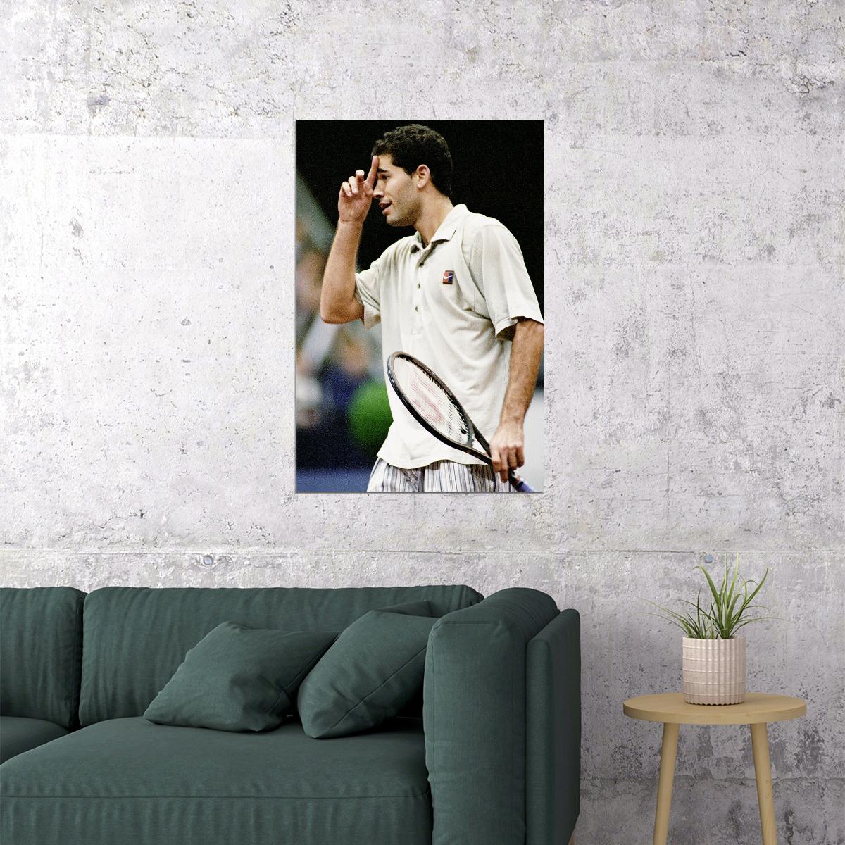 Pete Sampras Celebrity American Tennis Match Poster Wall Art Print Home Wall Decor - xonomax
