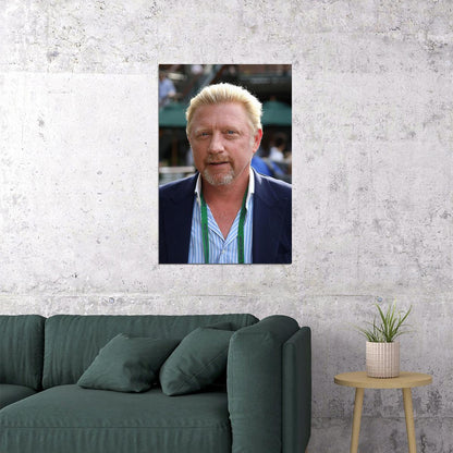 Boris Becker Celebrity German Tennis Match Poster Wall Art Print Home Wall Decor - xonomax