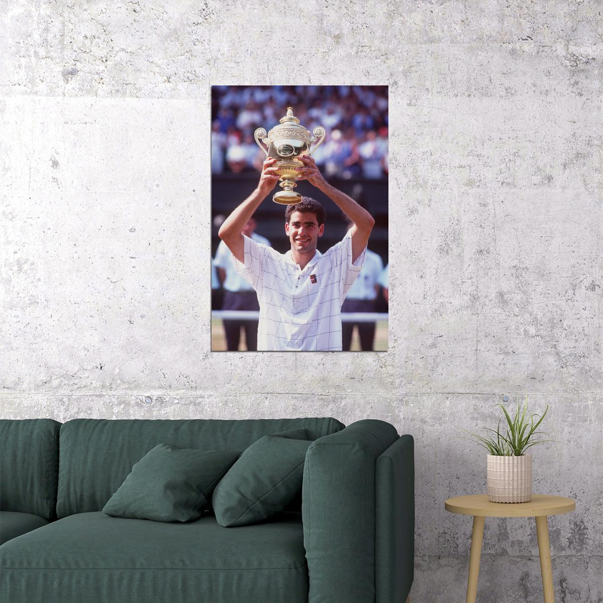 Pete Sampras Celebrity American Tennis Athlete Poster Wall Art Print Home Wall Decor - xonomax