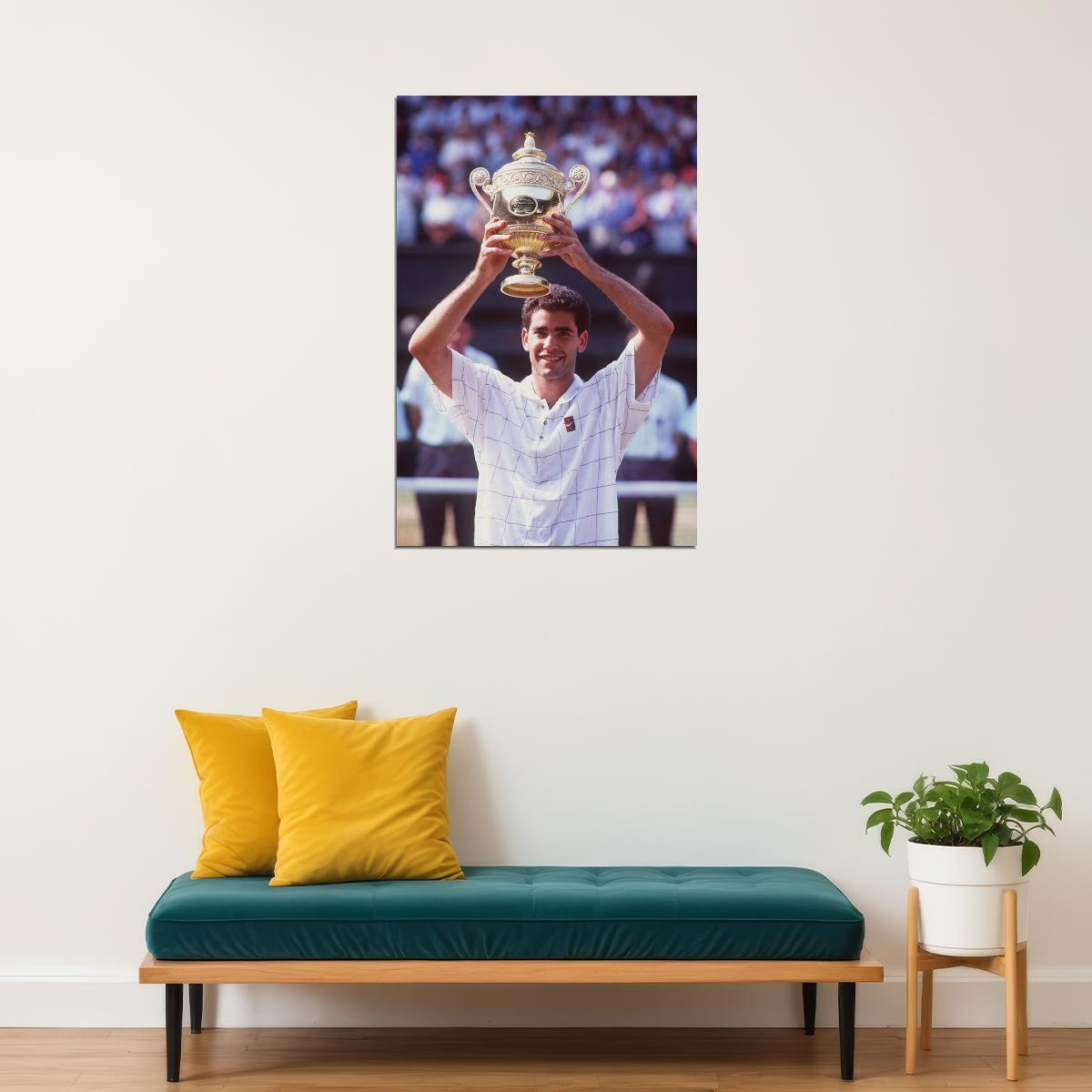 Pete Sampras Celebrity American Tennis Athlete Poster Wall Art Print Home Wall Decor - xonomax
