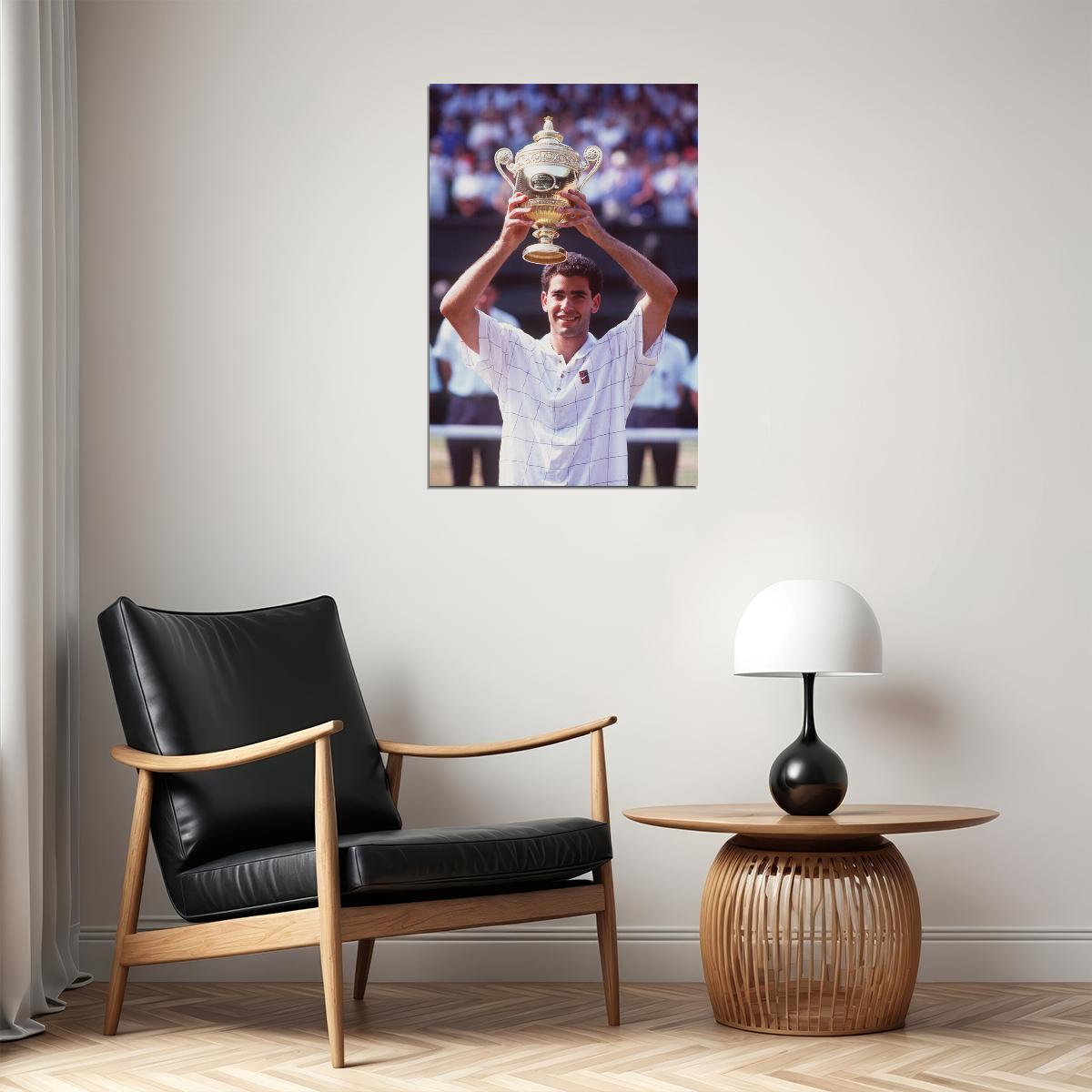 Pete Sampras Celebrity American Tennis Athlete Poster Wall Art Print Home Wall Decor - xonomax