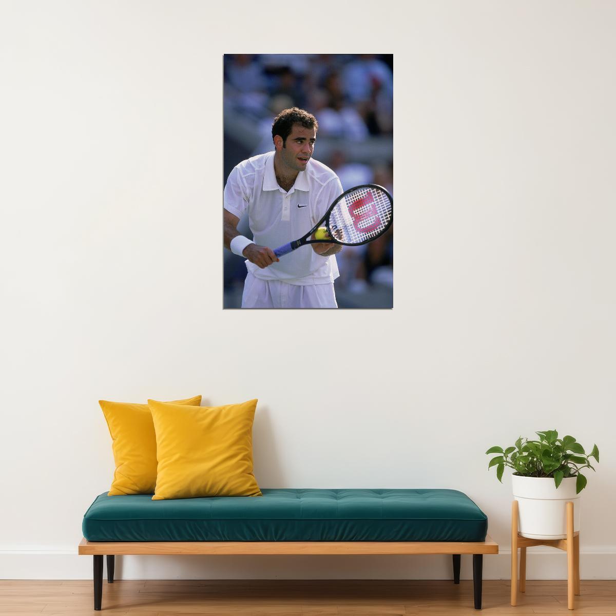 Pete Sampras American Tennis Player Athlete Poster Wall Art Print Home Wall Decor - xonomax