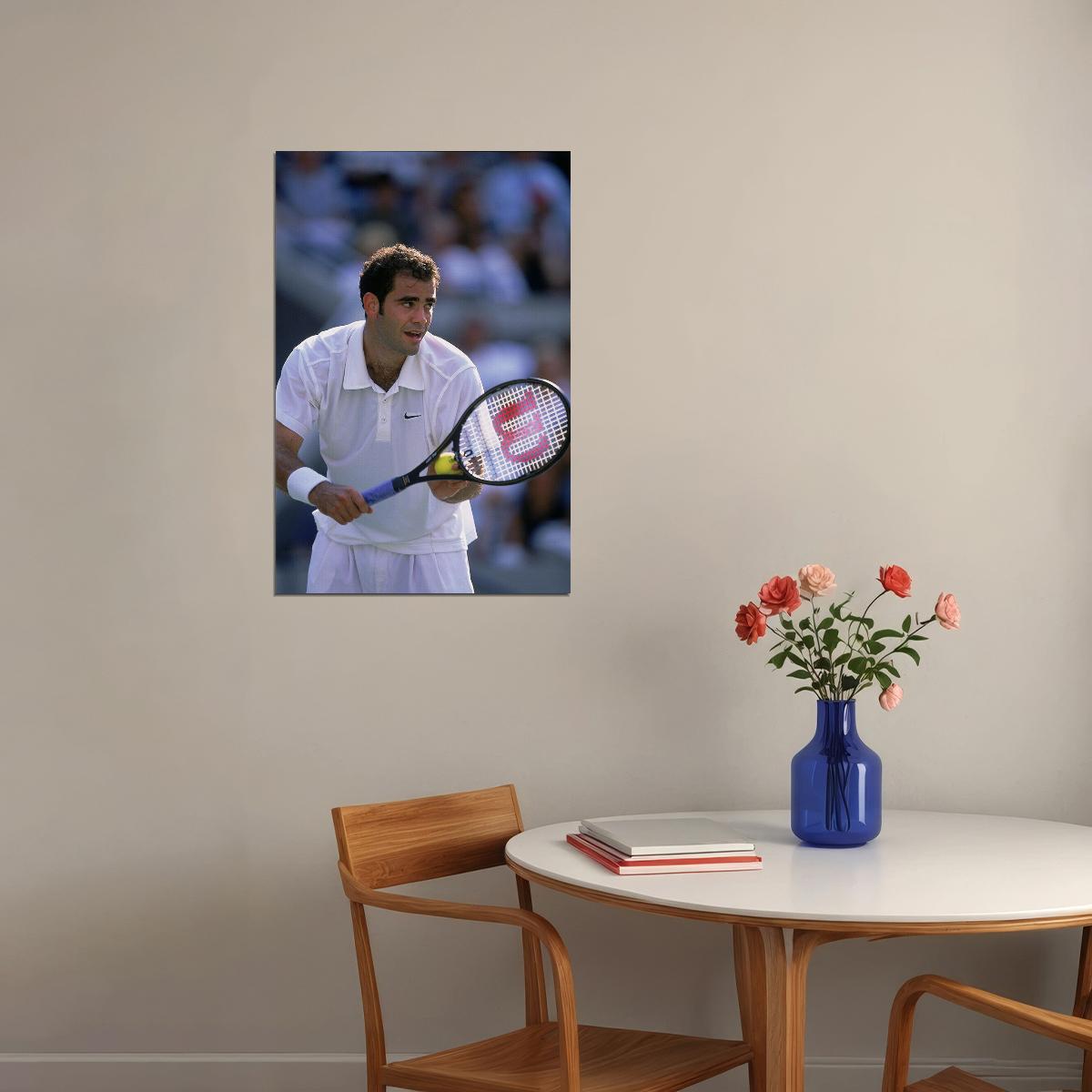 Pete Sampras American Tennis Player Athlete Poster Wall Art Print Home Wall Decor - xonomax