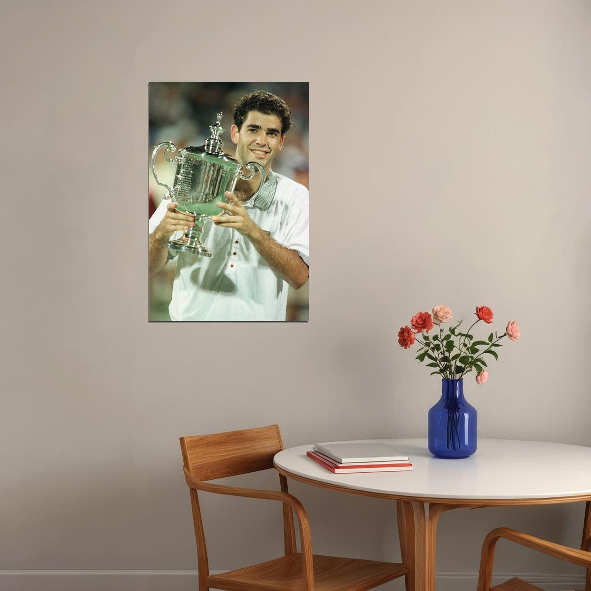 Pete Sampras American Tennis Player Sports Poster Wall Art Print Home Wall Decor - xonomax