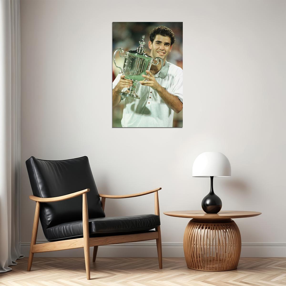 Pete Sampras American Tennis Player Sports Poster Wall Art Print Home Wall Decor - xonomax