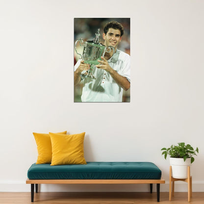 Pete Sampras American Tennis Player Sports Poster Wall Art Print Home Wall Decor - xonomax