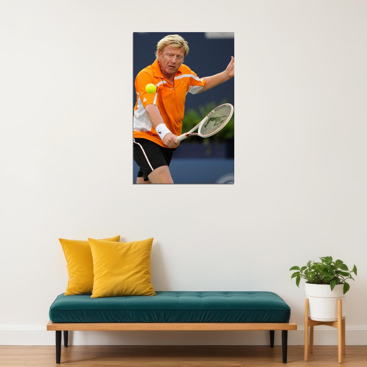Boris Becker German Tennis Player Sports Poster Wall Art Print Home Wall Decor - xonomax