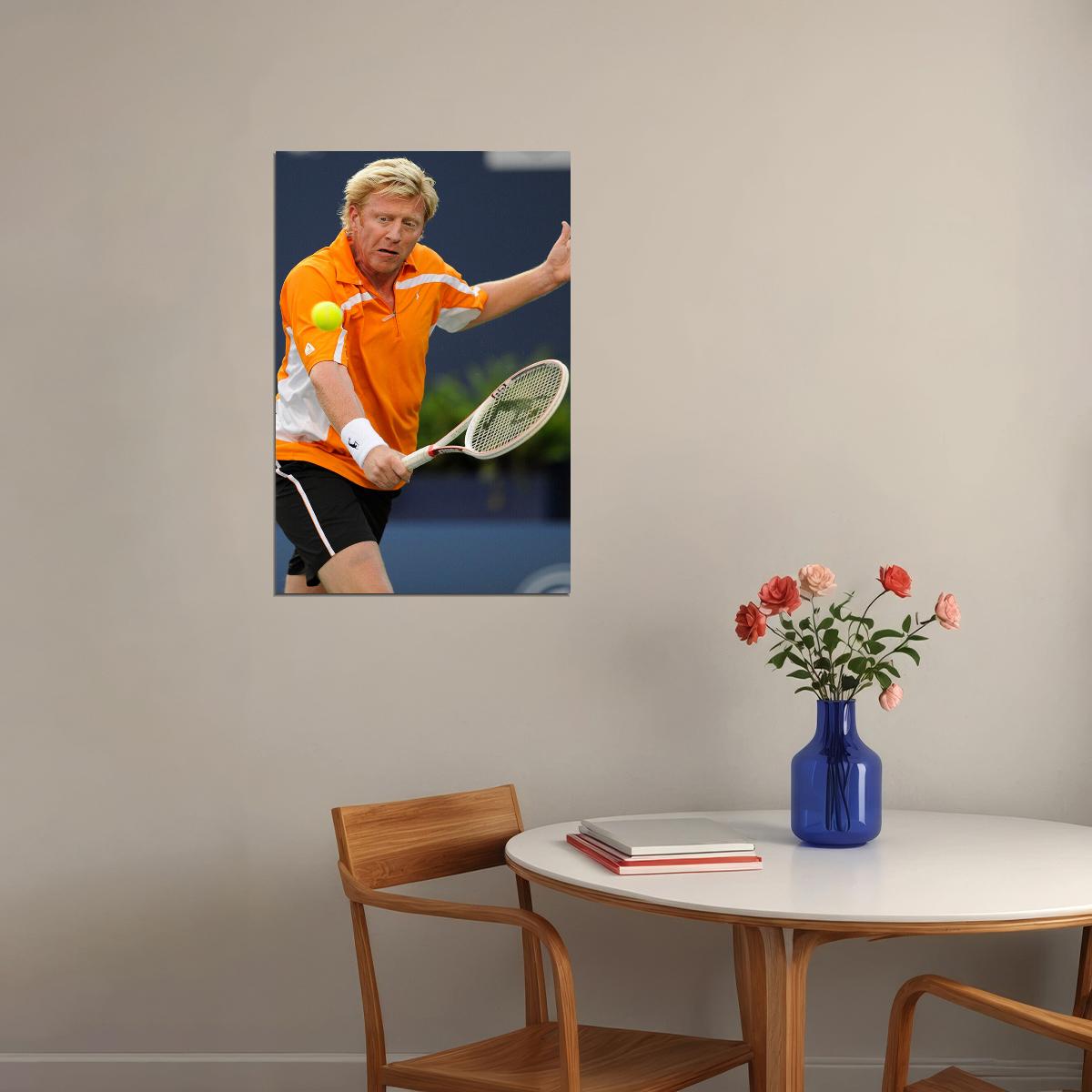 Boris Becker German Tennis Player Sports Poster Wall Art Print Home Wall Decor - xonomax