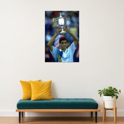 Pete Sampras American Tennis Player Sports Poster Wall Art Print Home Wall Decor - xonomax