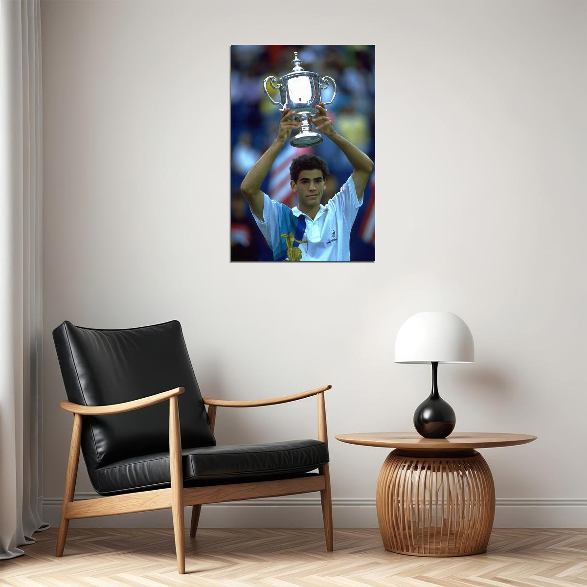 Pete Sampras American Tennis Player Sports Poster Wall Art Print Home Wall Decor - xonomax