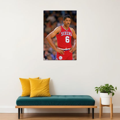 Dr J Julius Erving American Basketball Sports Poster Wall Art Print Home Wall Decor - xonomax