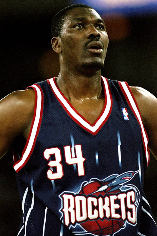 Hakeem Olajuwon American Basketball Sports Poster Wall Art Print Home Wall Decor - xonomax