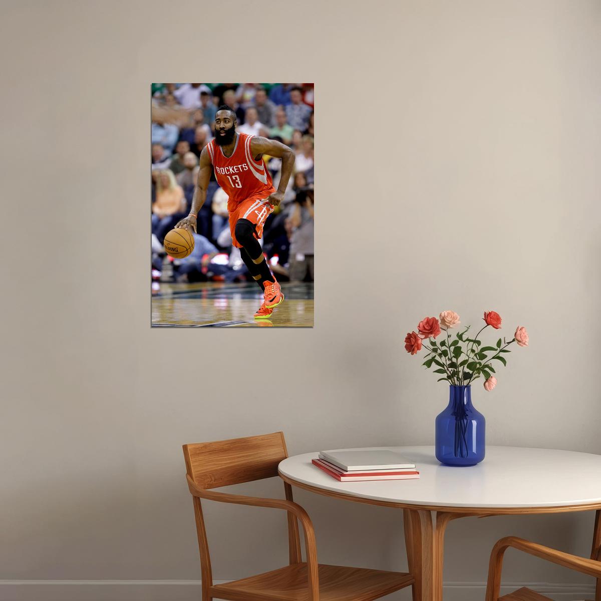 James Harden American Basketball Player Poster Wall Art Print Home Wall Decor - xonomax