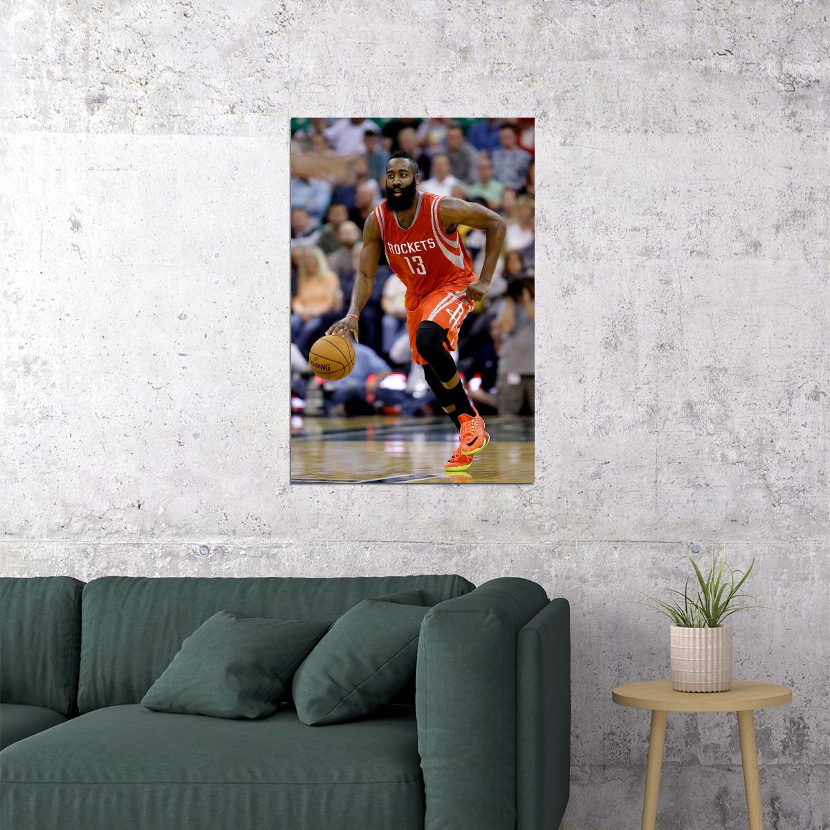 James Harden American Basketball Player Poster Wall Art Print Home Wall Decor - xonomax