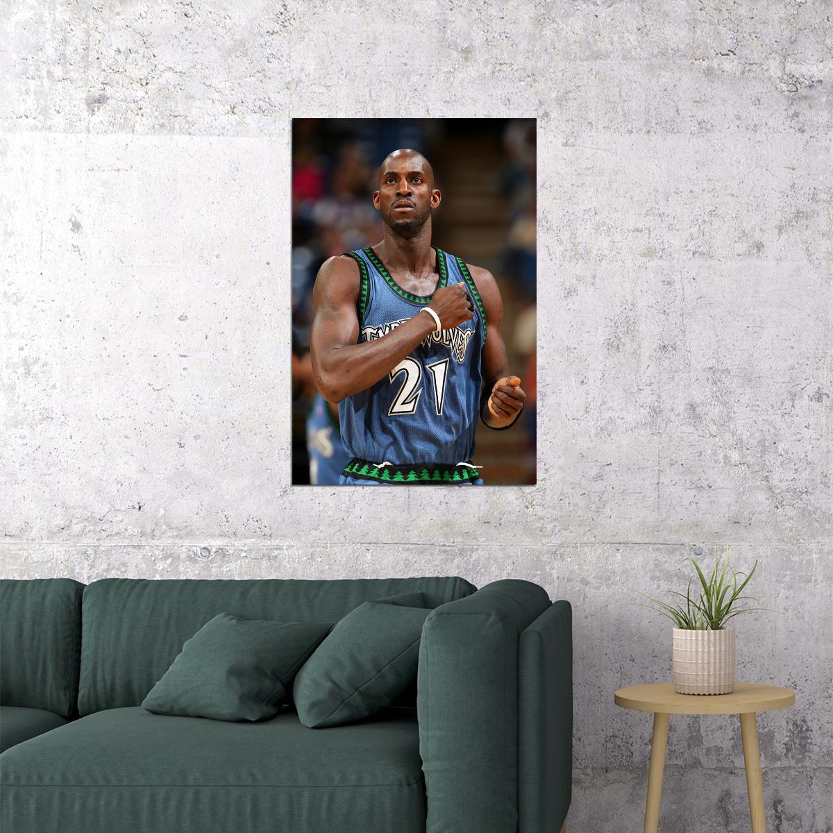 Kevin Garnett American Basketball Player Poster Wall Art Print Home Wall Decor - xonomax