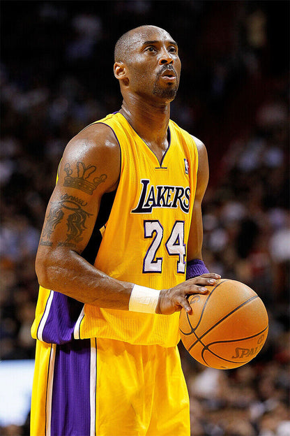 Kobe Bryant American Basketball Player Poster Wall Art Print Home Wall Decor - xonomax