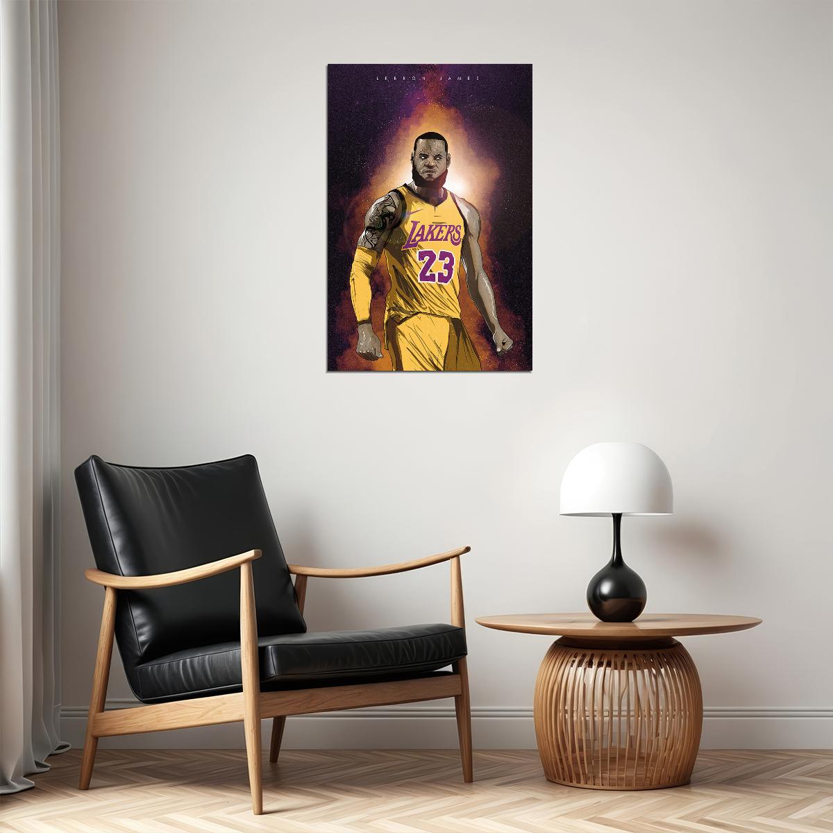 Lebron James American Basketball Player Poster Wall Art Print Home Wall Decor - xonomax