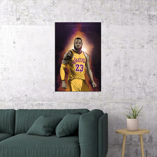 Lebron James American Basketball Player Poster Wall Art Print Home Wall Decor - xonomax