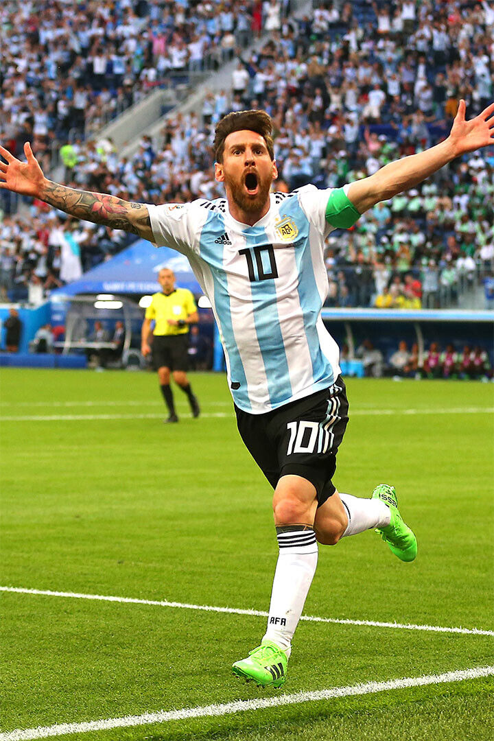 Lionel Messi Argentina National Team World Cup Poster Wall Art Print Home Wall Decor - xonomax