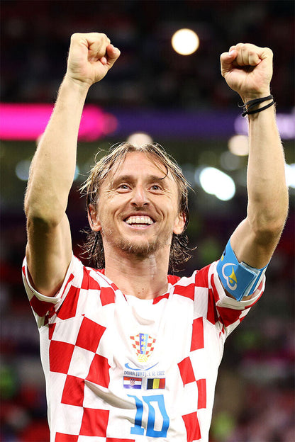 Luka Modric Croatia National Team World Cup Poster Wall Art Print Home Wall Decor - xonomax