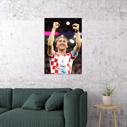 Luka Modric Croatia National Team World Cup Poster Wall Art Print Home Wall Decor - xonomax