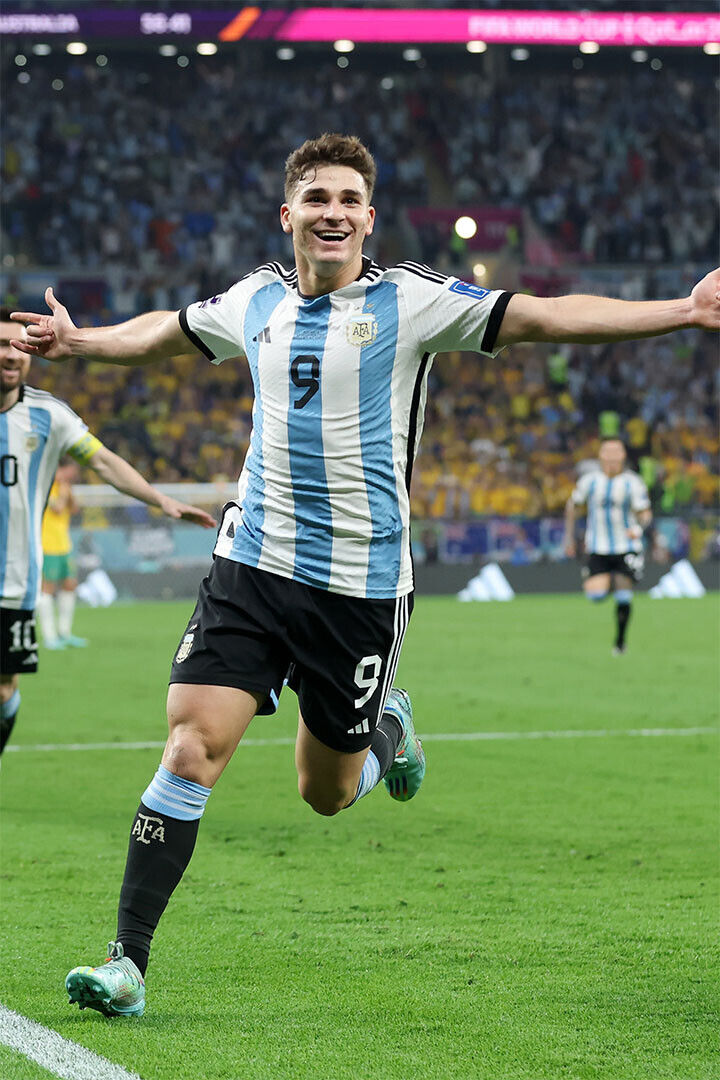 Julian Alvarez Goal Celebration Argentina World Cup Poster Wall Art Print Home Wall Decor - xonomax