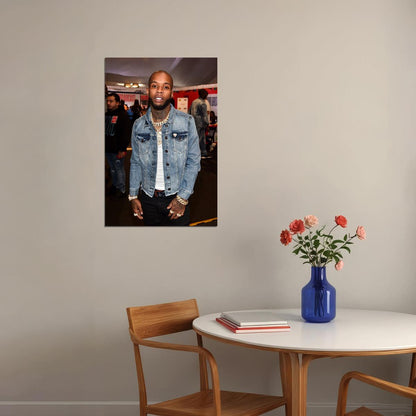 Tory Lanez Celebrity Song Musician Singer Poster Wall Art Print Home Wall Decor