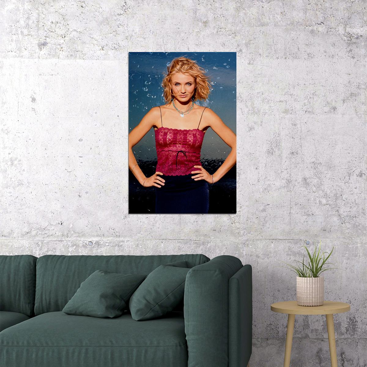 Poster - Cameron Diaz 80s 90s Female Actress Model Poster Wall Art
