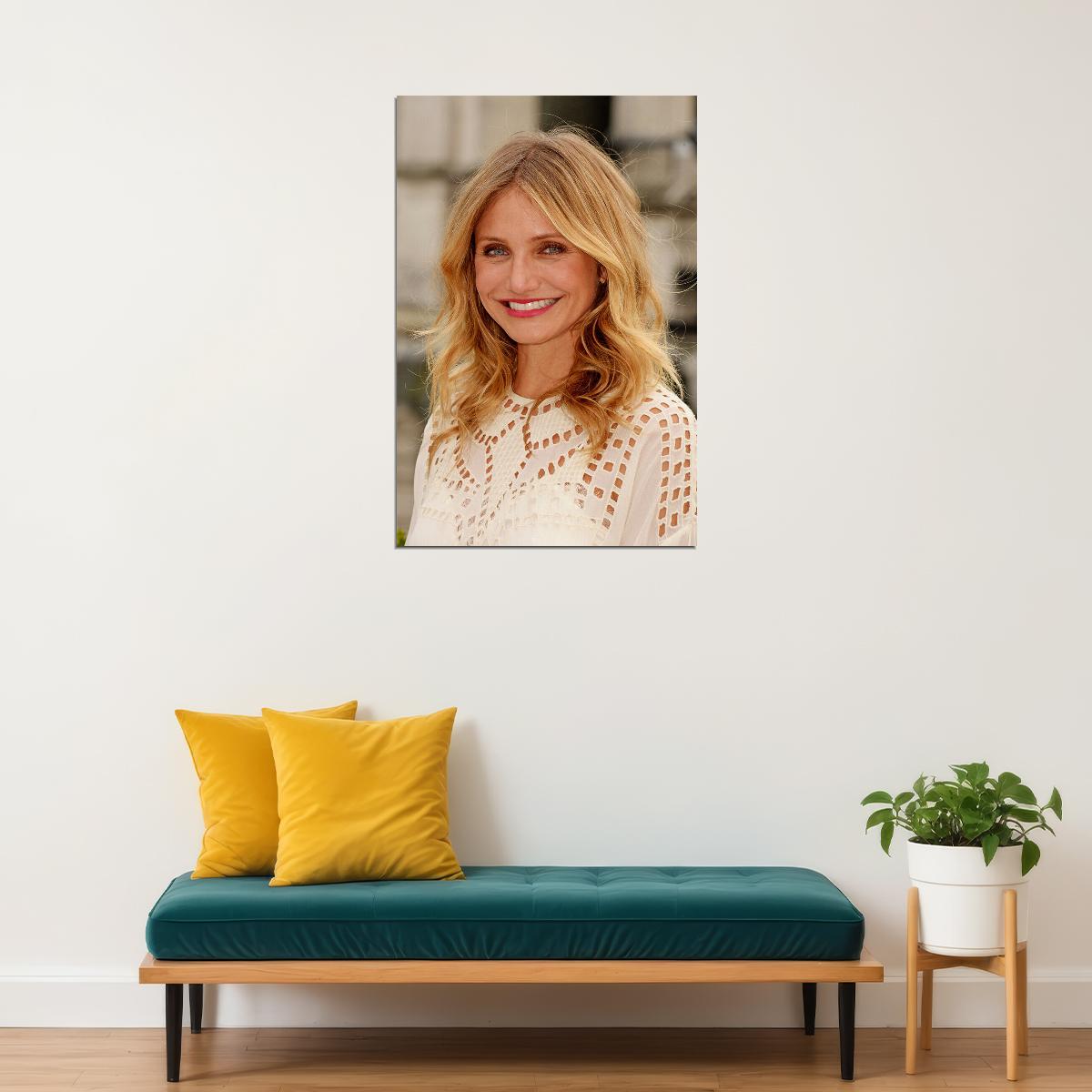 Cameron Diaz 80s 90s Celebrity Cinema Actress Poster Wall Art Print Home Wall Decor - xonomax