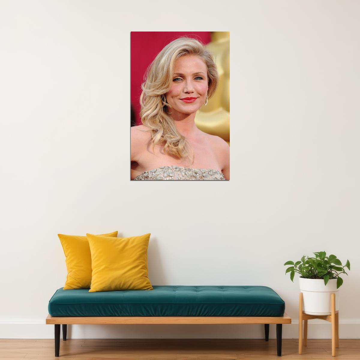Cameron Diaz 80s 90s Tv Movie Actress Artist Poster Wall Art Print Home Wall Decor - xonomax