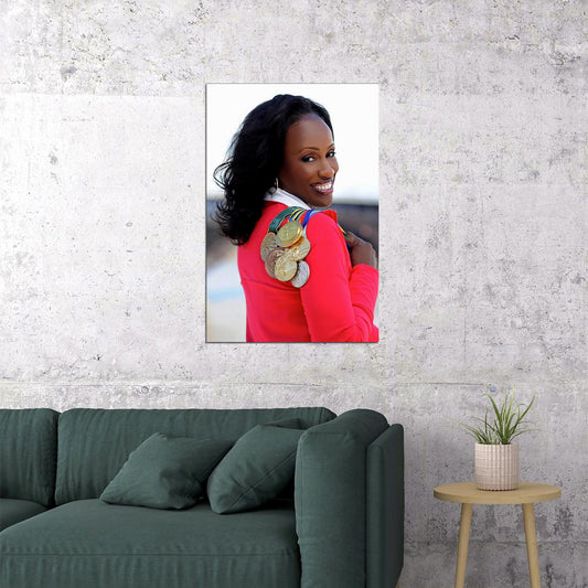 Jackie Joyner 80s 90s Celebrity Female Athlete Poster Wall Art Print Home Wall Decor - xonomax