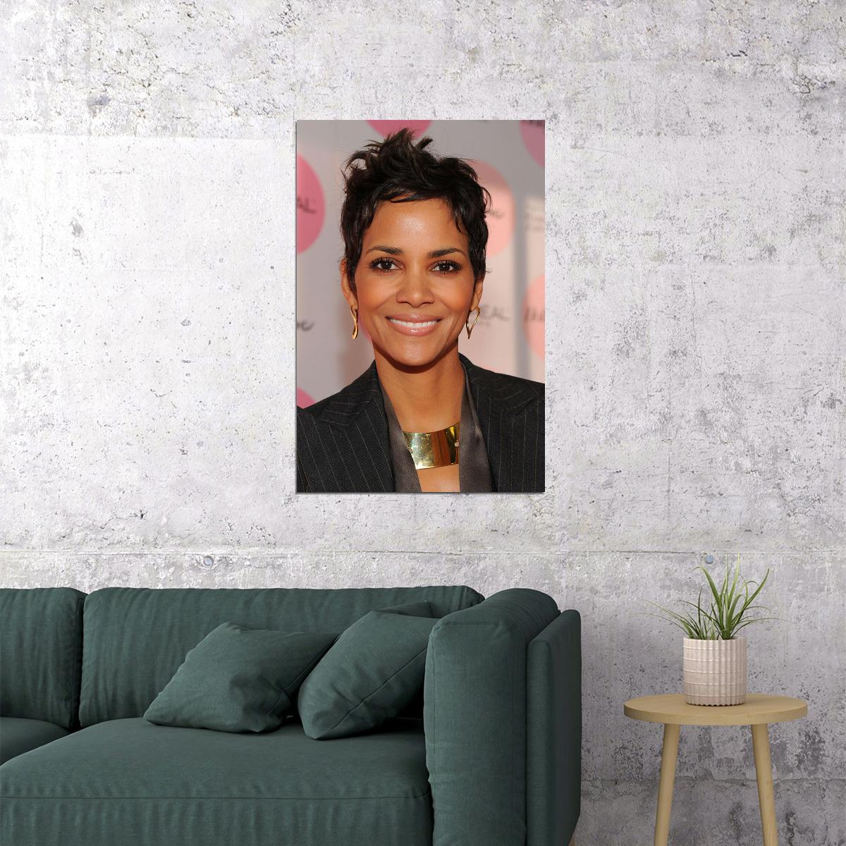 Halle Berry 80s 90s Model Movie Actress Artist Poster Wall Art Print Home Wall Decor - xonomax