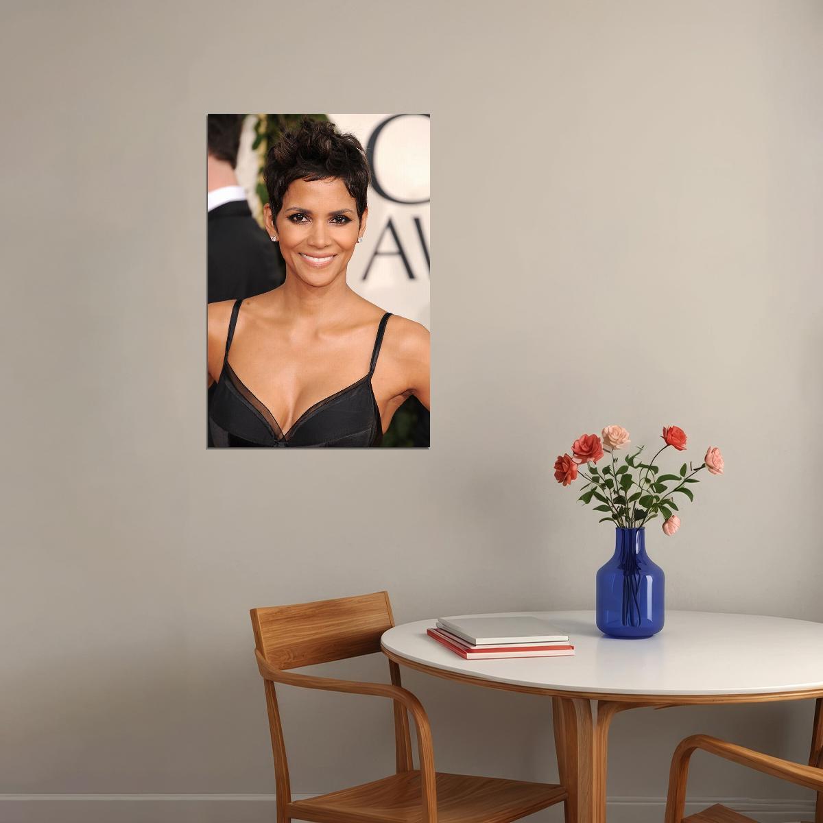 Halle Berry 80s 90s Model Movie Actress Poster Wall Art Print Home Wall Decor - xonomax