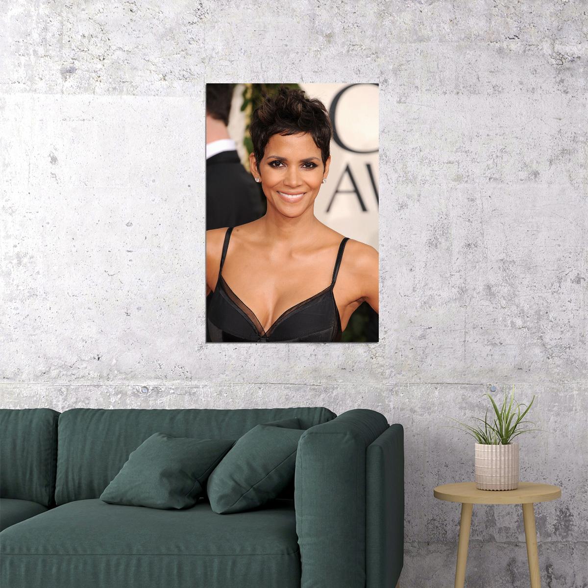 Halle Berry 80s 90s Model Movie Actress Poster Wall Art Print Home Wall Decor - xonomax