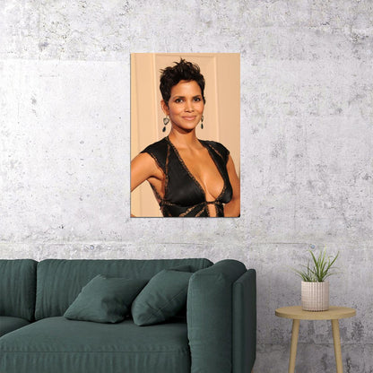 Halle Berry 80s 90s Celebrity Model Actress Poster Wall Art Print Home Wall Decor - xonomax