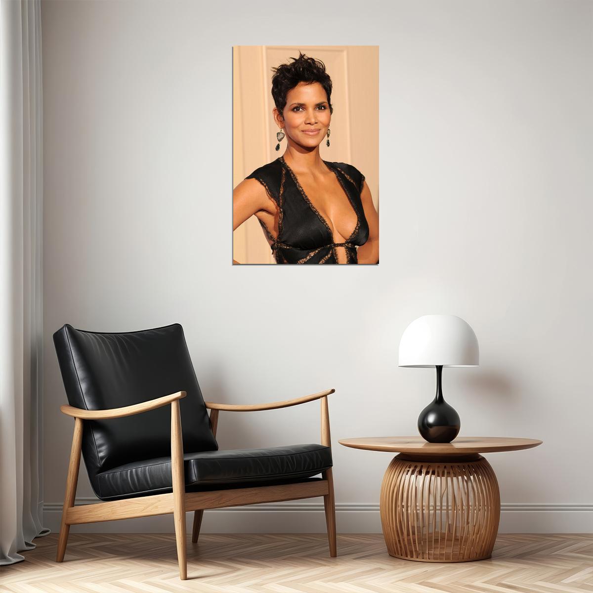 Halle Berry 80s 90s Celebrity Model Actress Poster Wall Art Print Home Wall Decor - xonomax