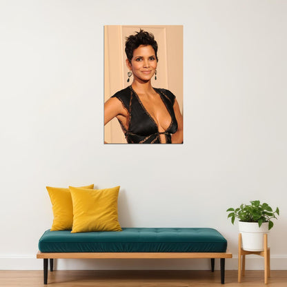 Halle Berry 80s 90s Celebrity Model Actress Poster Wall Art Print Home Wall Decor - xonomax