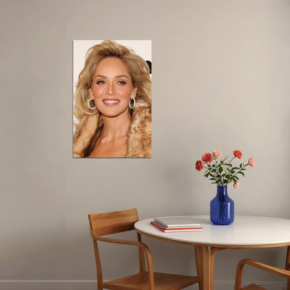 Sharon Stone Celebrity Cinema Actor Model Poster Wall Art Print Home Wall Decor - xonomax