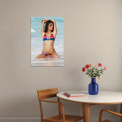 Alessandra Ambrosio Celebrity Model Actress Poster Wall Art Print Home Wall Decor - xonomax