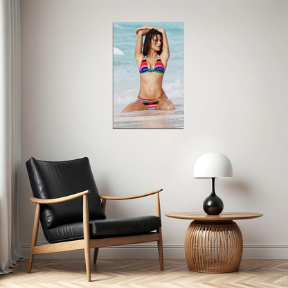 Alessandra Ambrosio Celebrity Model Actress Poster Wall Art Print Home Wall Decor - xonomax